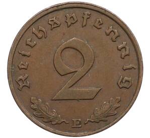2 рейхспфеннига 1938 года E Германия — Фото №2