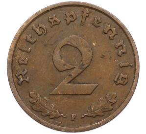 2 рейхспфеннига 1939 года F Германия — Фото №2