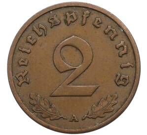 2 рейхспфеннига 1937 года A Германия — Фото №2