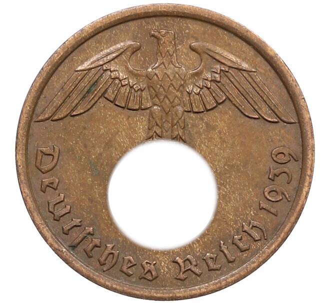 Монета 2 рейхспфеннига 1939 года A Германия (Артикул: K10-4445) — Фото №1