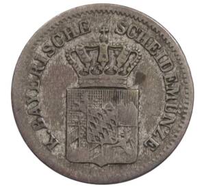 1 крейцер 1870 года Бавария — Фото №2