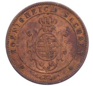 5 пфеннигов 1862 года Саксония — Фото №2