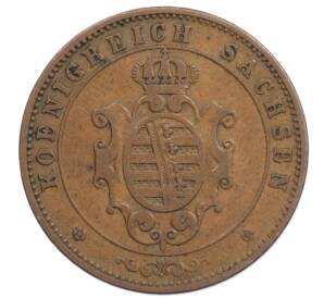 5 пфеннигов 1862 года Саксония — Фото №2