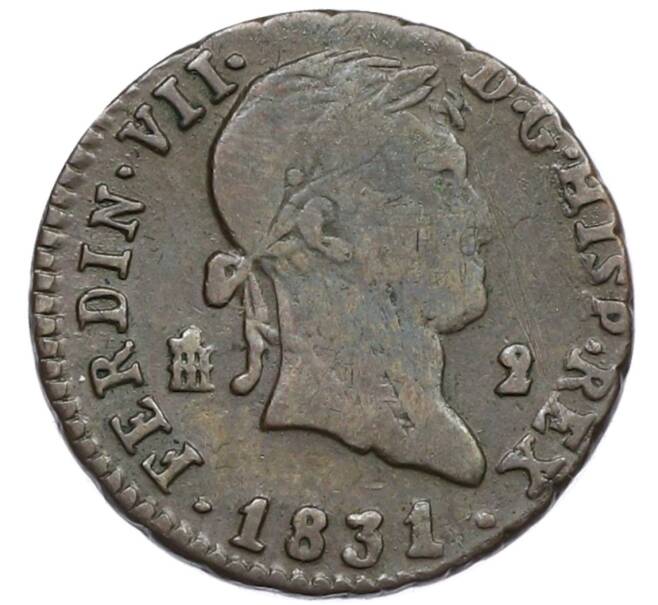 Монета 2 мараведи 1831 года Испания (Артикул: K10-4490) — Фото №1