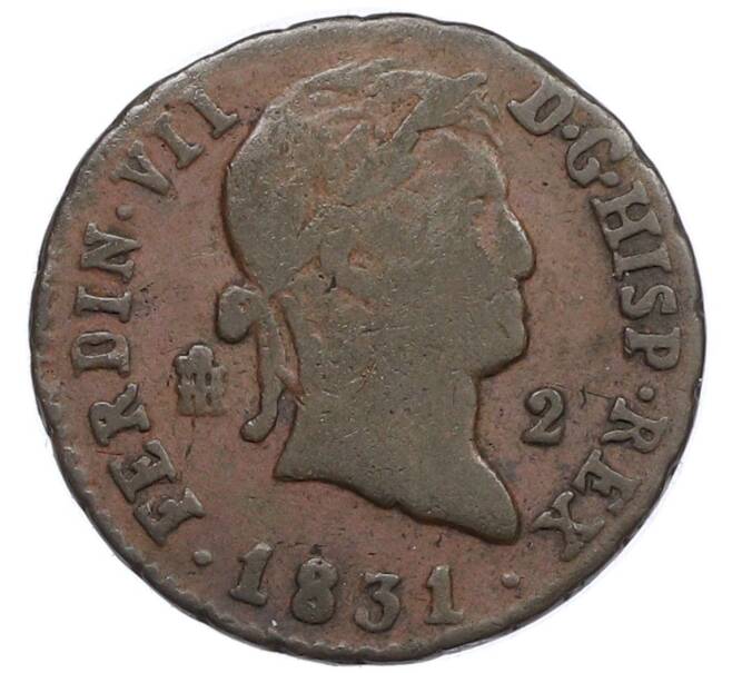 Монета 2 мараведи 1831 года Испания (Артикул: K10-4493) — Фото №1