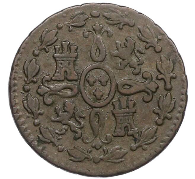 Монета 2 мараведи 1830 года Испания (Артикул: K10-4495) — Фото №2