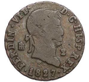 2 мараведи 1827 года Испания — Фото №1