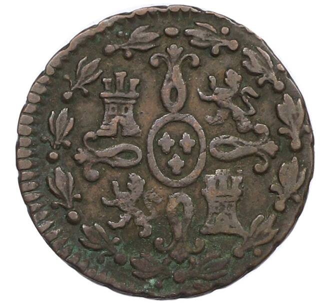 Монета 2 мараведи 1829 года Испания (Артикул: K10-4505) — Фото №2