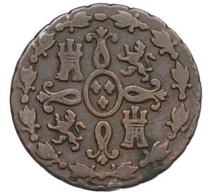 2 мараведи 1828 года Испания — Фото №2