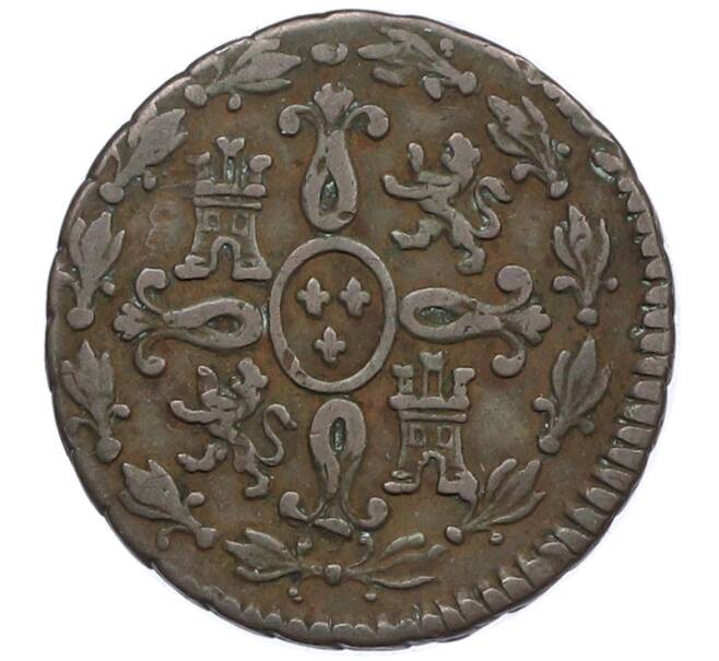 Монета 2 мараведи 1827 года Испания (Артикул: K10-4508) — Фото №2