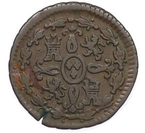 2 мараведи 1827 года Испания — Фото №2