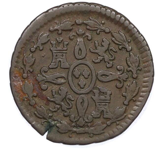 Монета 2 мараведи 1827 года Испания (Артикул: K10-4511) — Фото №2