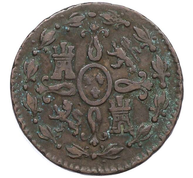 Монета 2 мараведи 1830 года Испания (Артикул: K10-4517) — Фото №2