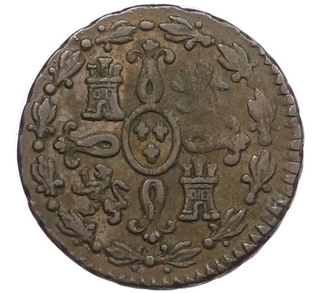 Монета 2 мараведи 1829 года Испания (Артикул: K10-4522) — Фото №2