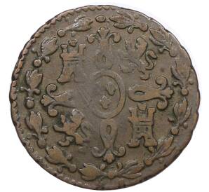 2 мараведи 1828 года Испания — Фото №2