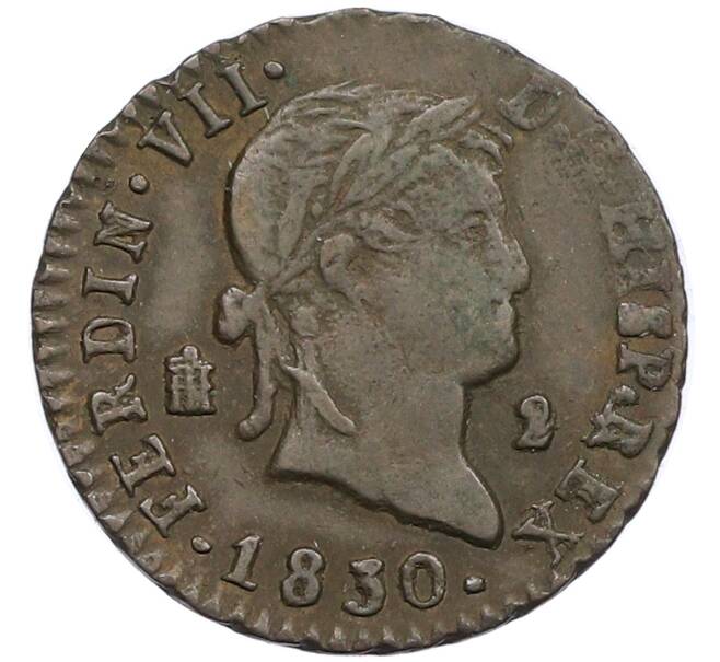 Монета 2 мараведи 1830 года Испания (Артикул: K10-4527) — Фото №1