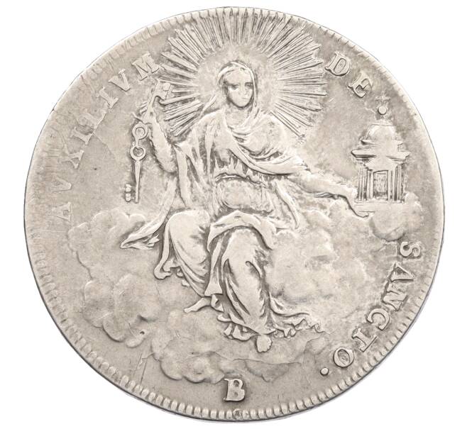 Монета 1/2 скудо 1823 года Папская область (Артикул: K10-4529) — Фото №1