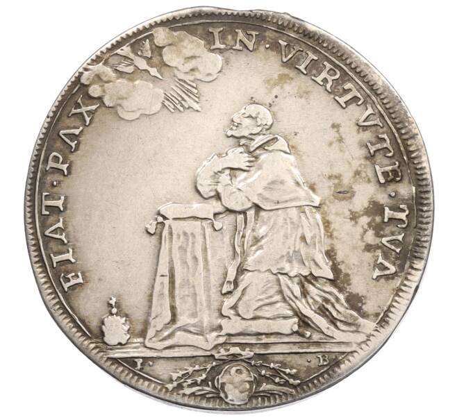 Монета 1/2 пиастра 1696-1698 года Папская область (Артикул: K10-4530) — Фото №1