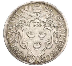 1/2 пиастра 1696-1698 года Папская область — Фото №2