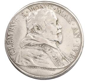 1 пиастр 1675 года Ватикан «Открытие Святой двери» — Фото №2