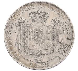 5 лир 1832 года Парма — Фото №2