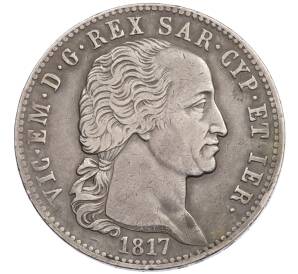 5 лир 1817 года Сардиния — Фото №1