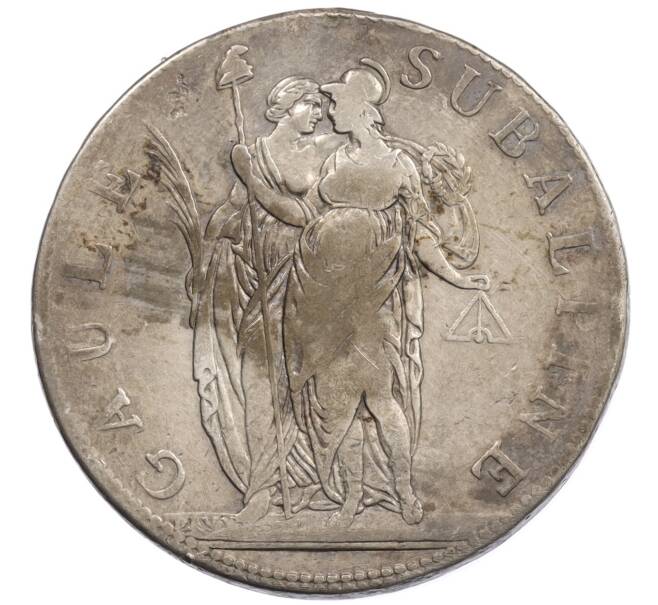 Монета 5 франков 1801 года (LAN 10) Пьемонт (Субальпийская республика) (Артикул: K10-4541) — Фото №1