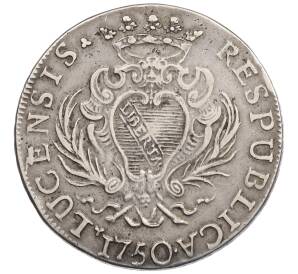 1 скудо 1750 года Лукка — Фото №2