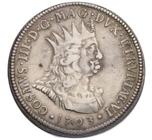 1 таллеро 1703 года Ливорно (Тоскана) — Фото №1