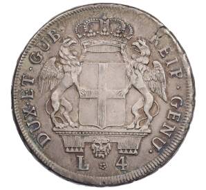 4 лиры 1795 года Генуя — Фото №2