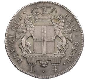 4 лиры 1796 года Генуя — Фото №2