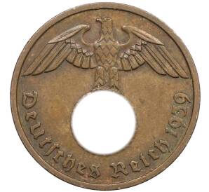 2 рейхспфеннига 1939 года F Германия — Фото №1