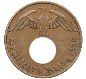 2 рейхспфеннига 1938 года F Германия — Фото №1