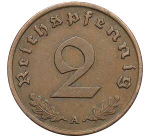 2 рейхспфеннига 1937 года A Германия — Фото №2