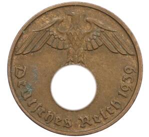 2 рейхспфеннига 1939 года D Германия — Фото №1