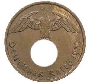 2 рейхспфеннига 1937 года D Германия — Фото №1