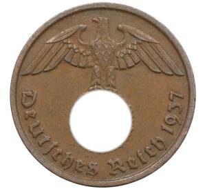 2 рейхспфеннига 1937 года D Германия — Фото №1