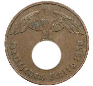 2 рейхспфеннига 1938 года J Германия — Фото №1