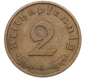 2 рейхспфеннига 1938 года A Германия — Фото №2