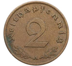 2 рейхспфеннига 1939 года A Германия — Фото №2