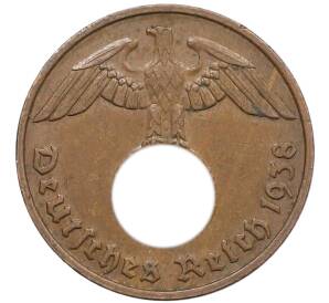 2 рейхспфеннига 1938 года G Германия — Фото №1