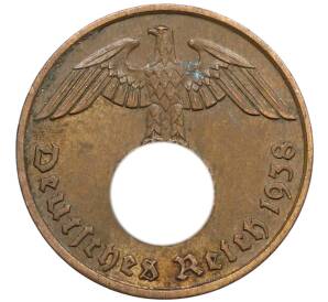 2 рейхспфеннига 1938 года J Германия — Фото №1