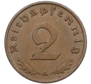 2 рейхспфеннига 1937 года A Германия — Фото №2