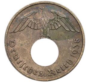 2 рейхспфеннига 1938 года F Германия — Фото №1