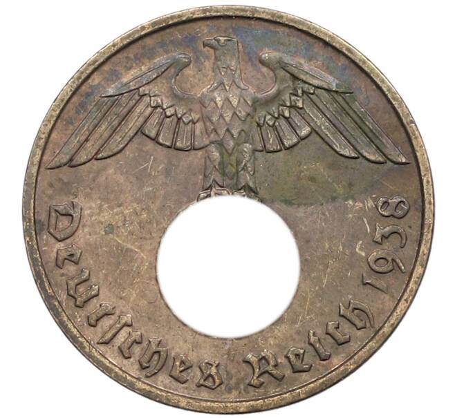 Монета 2 рейхспфеннига 1938 года F Германия (Артикул: K10-4640) — Фото №1