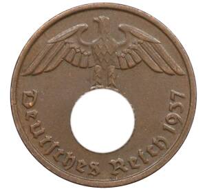 2 рейхспфеннига 1937 года D Германия — Фото №1