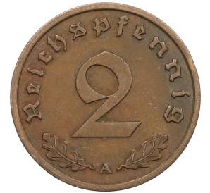 2 рейхспфеннига 1937 года A Германия — Фото №2