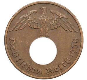 2 рейхспфеннига 1938 года G Германия — Фото №1