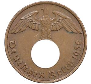 2 рейхспфеннига 1939 года G Германия — Фото №1