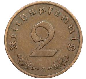 2 рейхспфеннига 1938 года A Германия — Фото №2